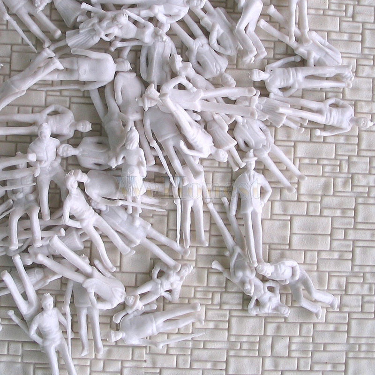 100 pcs OO scale 1:76 UnPainted People passenger Figure